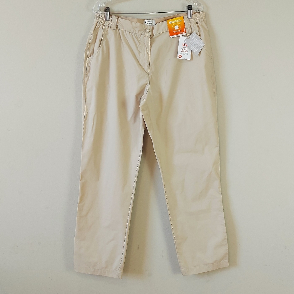 Mountain Warehouse Women UV Protected Outdoor Hiking Pant Size 10 Beige Comfort
